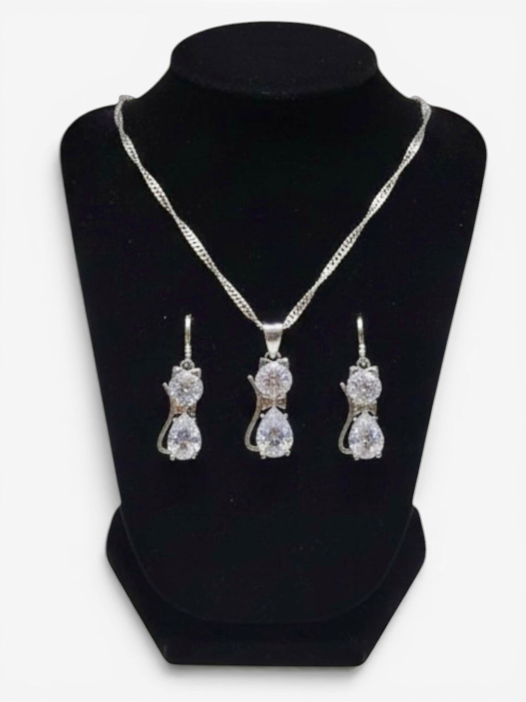 Cat lovers jewellery set